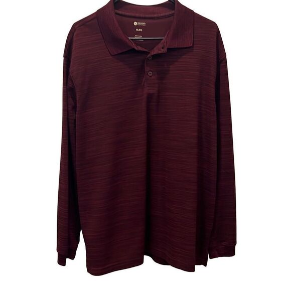 Haggar Men’s Shirt - pullover - XL - polyester- Red/Black - Picture 1 of 9